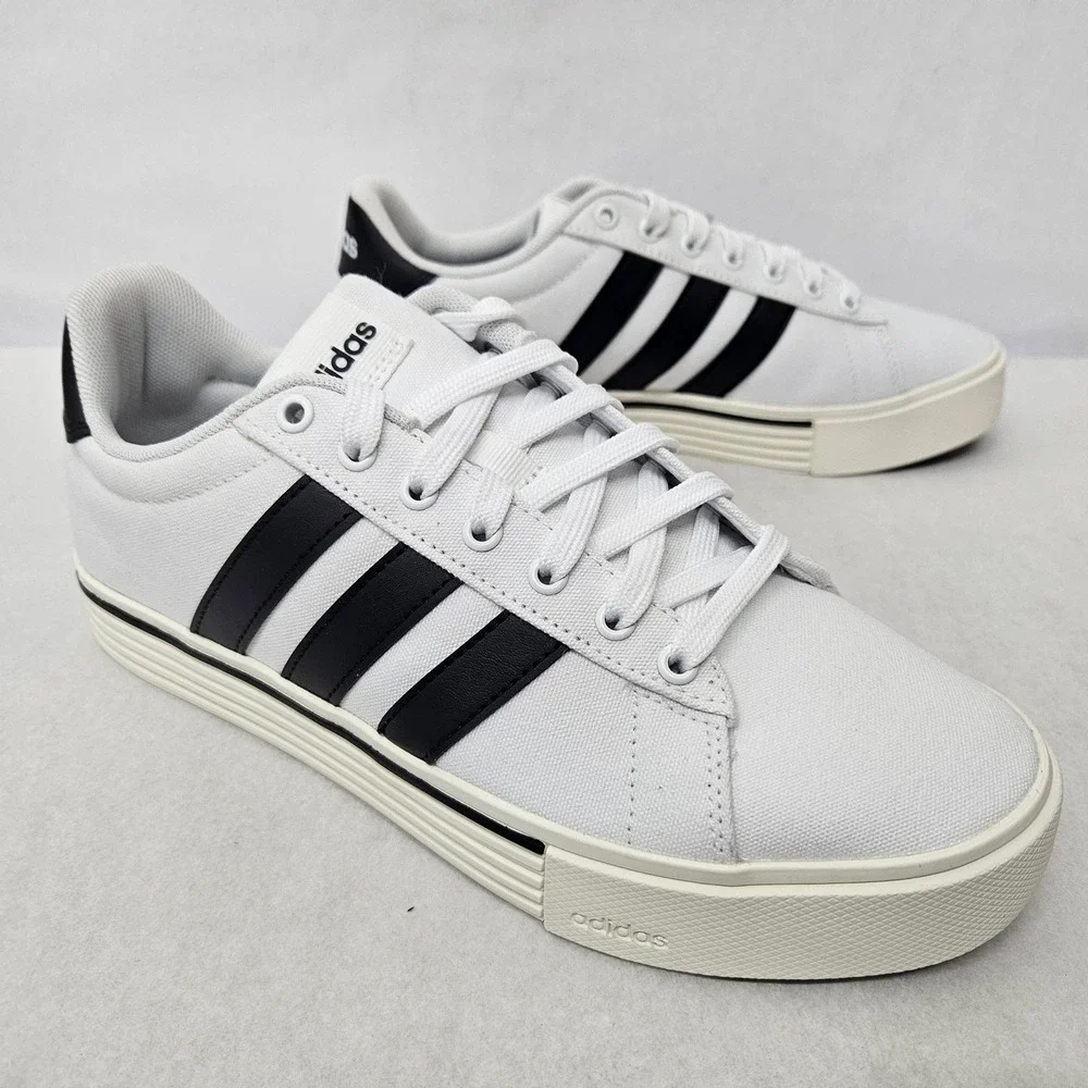 Adidas Daily 4.0 Skateboarding Shoe IF6659 White Black Off White Women Size 10.5